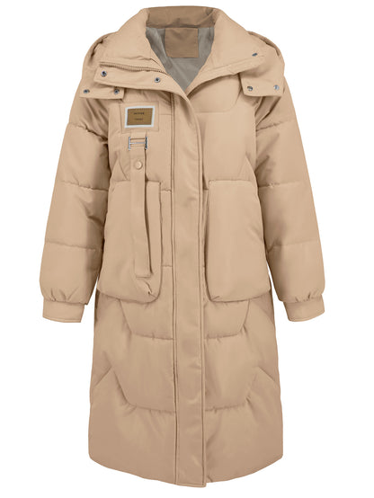 Women Clothing Autumn Winter Cotton Clothing Coat Thickened Long Sleeve Warm Hat Cotton Coat Coat Coat - Iyanka