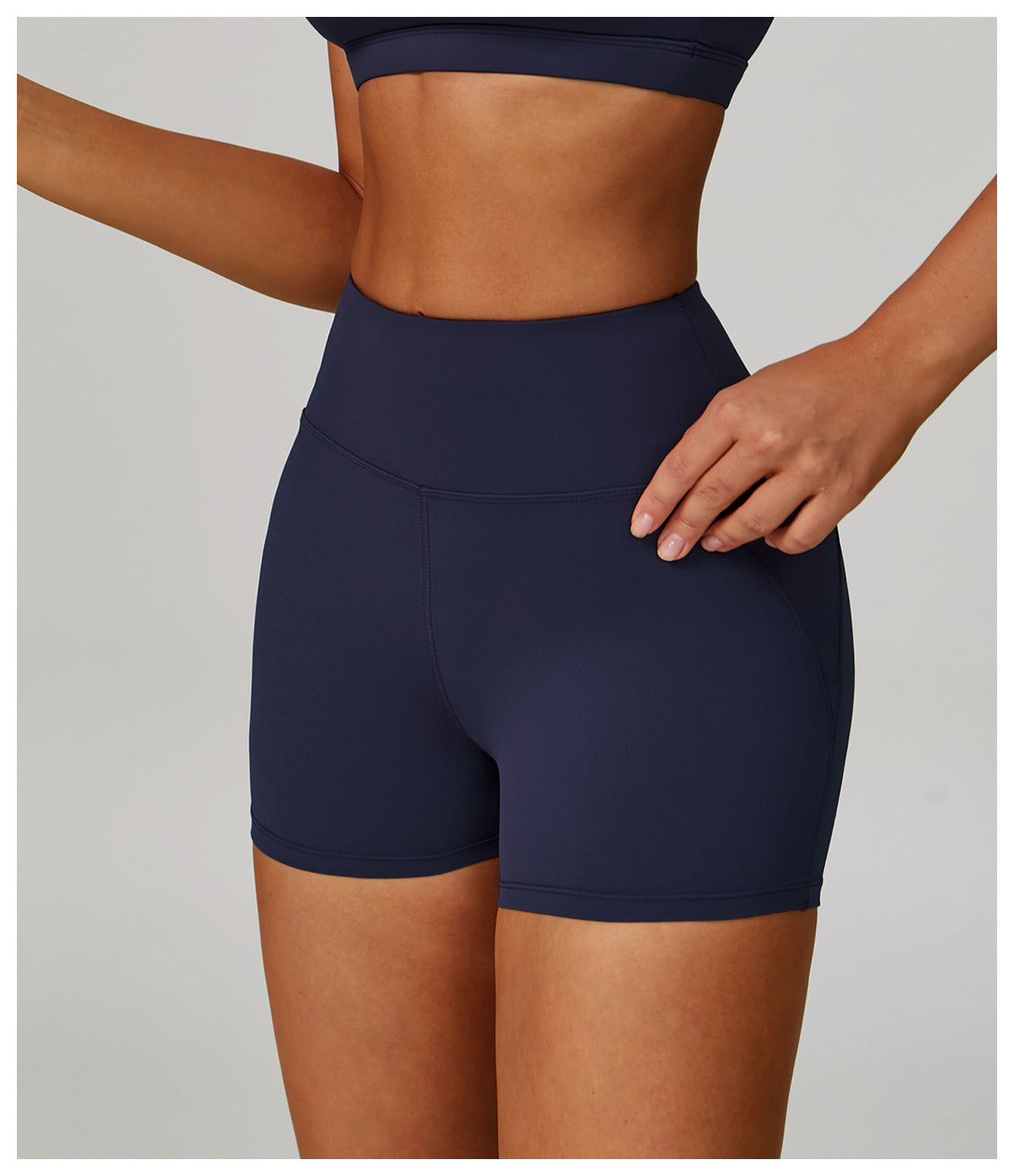 Cloud Sense High Waist Yoga Shorts Quick Dry Hip Raise Belly Wrap Shorts Outdoor Running Sports Fitness Shorts - Iyanka