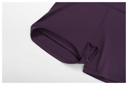 Cloud Sense High Waist Yoga Shorts Quick Dry Hip Raise Belly Wrap Shorts Outdoor Running Sports Fitness Shorts - Iyanka