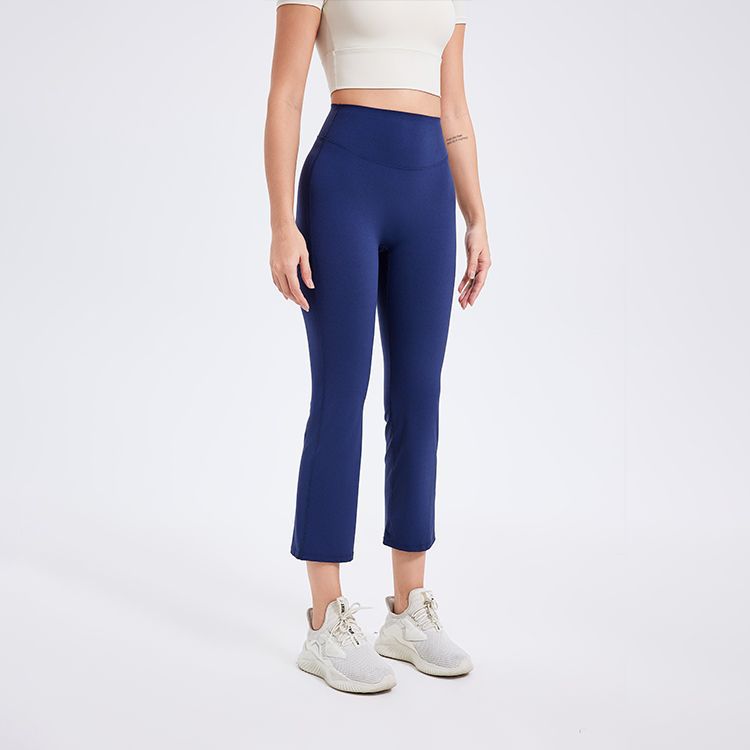 Summer Women High Waist Pencil Pants Slimming Smoke Tube Cropped Pants Slim Fit Yoga Pants Women Hip Lifting Running Workout Pants Fitness - Iyanka