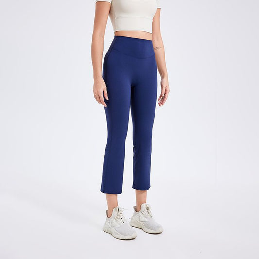 Summer Women High Waist Pencil Pants Slimming Smoke Tube Cropped Pants Slim Fit Yoga Pants Women Hip Lifting Running Workout Pants Fitness - Iyanka