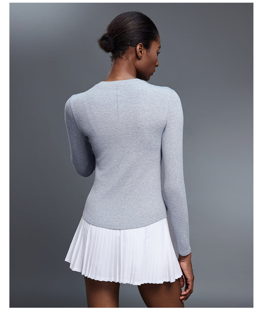 Autumn Casual All Match Henley Shirt Modal Skin Friendly Sports Top Fitness Yoga Long Sleeve T shirt Women - Iyanka