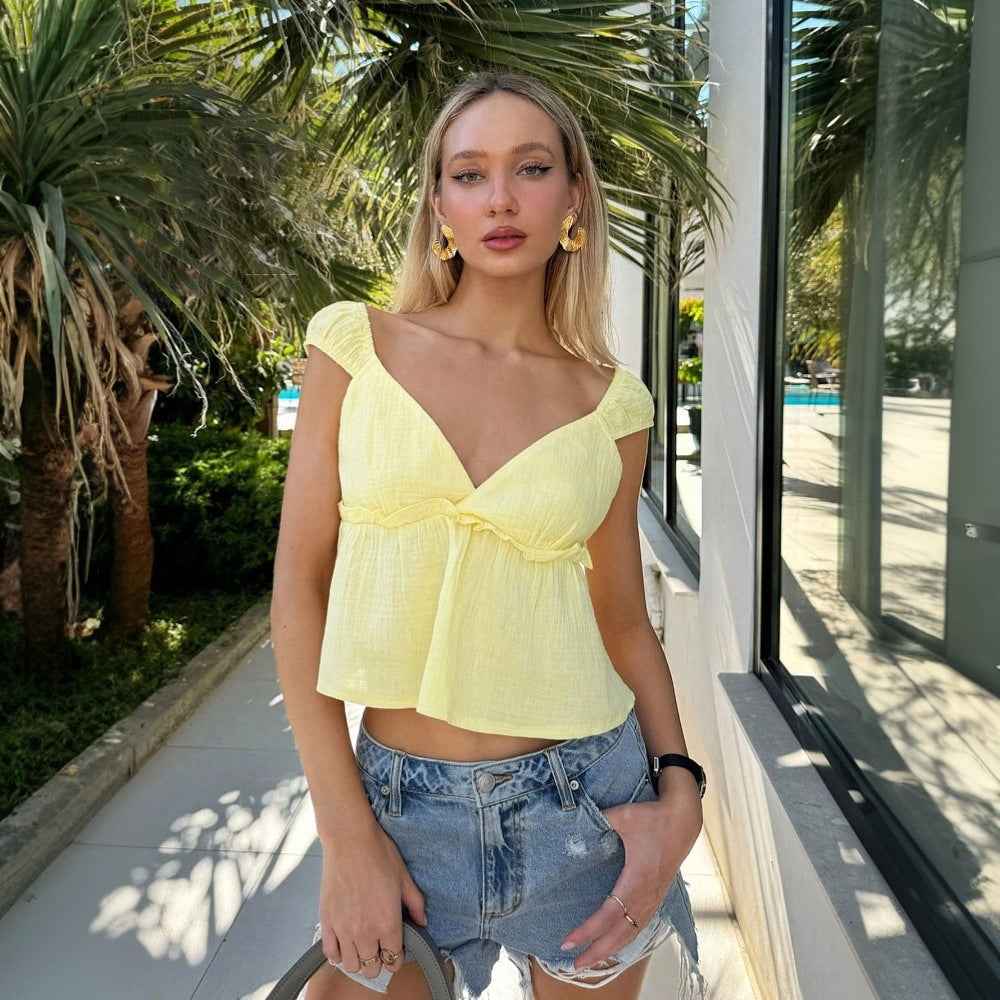 Women’s Summer Travel Holiday T-Shirt – Elegant Short Top