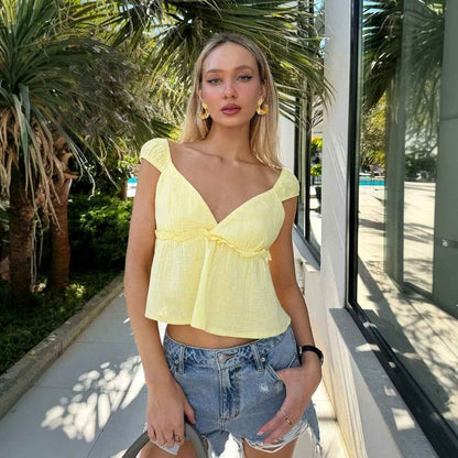 Women’s Summer Travel Holiday T-Shirt – Elegant Short Top