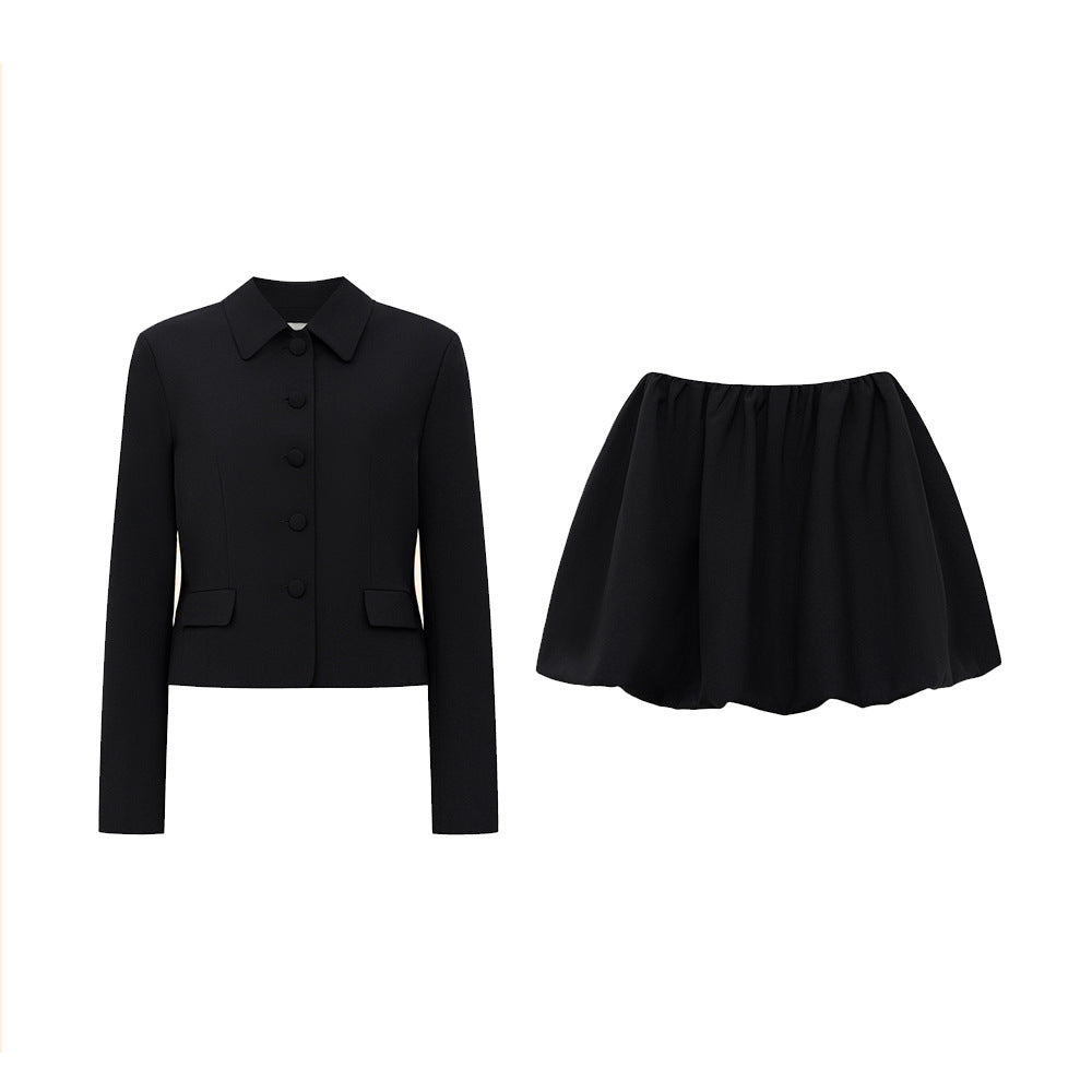 Women Autumn Long Sleeved Office Skirt Set - Iyanka