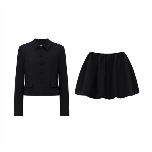 Women Autumn Long Sleeved Office Skirt Set - Iyanka