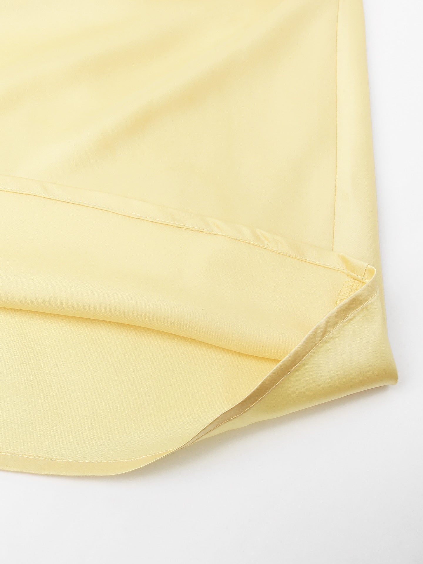 Sexy Tube Top Hollow Out Cutout Backless Yellow Dress French High Grade Satin Dress Sexy Summer Beautiful Dress - Iyanka