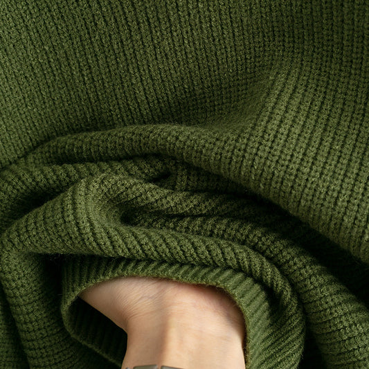 Autumn Winter Knitted Top Women Color Matching Polo Collar Loose Pullover Sweater Outerwear Sweater - Iyanka
