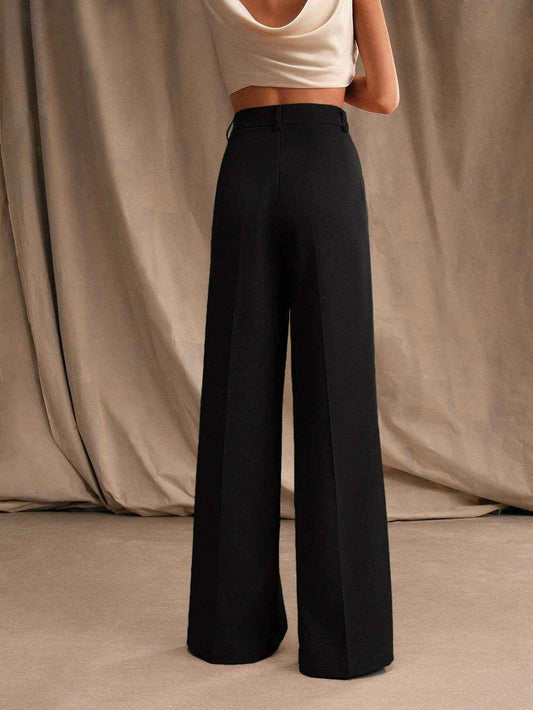 Wide Leg High Waist Loose Casual Straight Pants