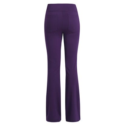 Wide Leg Pants High Waist Casual Girls Yoga Pants Plus Size - Iyanka