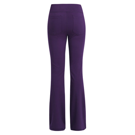 Wide Leg Pants High Waist Casual Girls Yoga Pants Plus Size - Iyanka