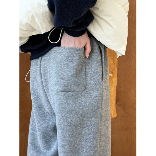 Color Braid Drawstring Sweatpants Women Autumn Winter Elastic Waist Track Pants Ankle Banded Pants Tide - Iyanka