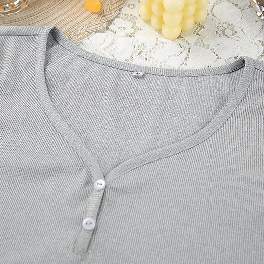 Comfort Slim Fit Breathable Home Wear Women Knitted Long Sleeve Shorts Pajamas Can Be Worn outside - Iyanka
