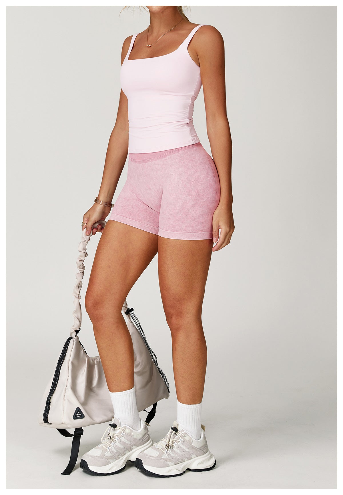 Seamless Stone Washed Yoga Shorts High Waist Hip Lift Shorts Skinny Running Sports Fitness Yoga Pants Women - Iyanka