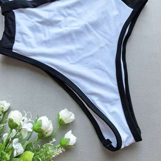 One Piece Swimsuit for Women Bikini Lady Sexy Stitching Swimwear Bikini Women - Iyanka
