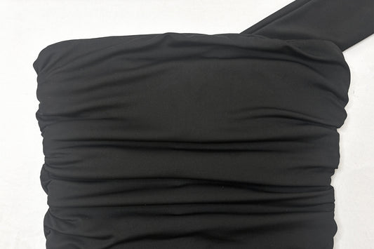 Summer Popular off Shoulder Women Hip Dress Women's Pleated Slim Fit Dress