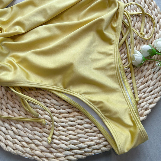 One Piece Swimsuit Women Sexy Bikini Ladies Hollow Out Cutout Swimwear Bikini - Iyanka