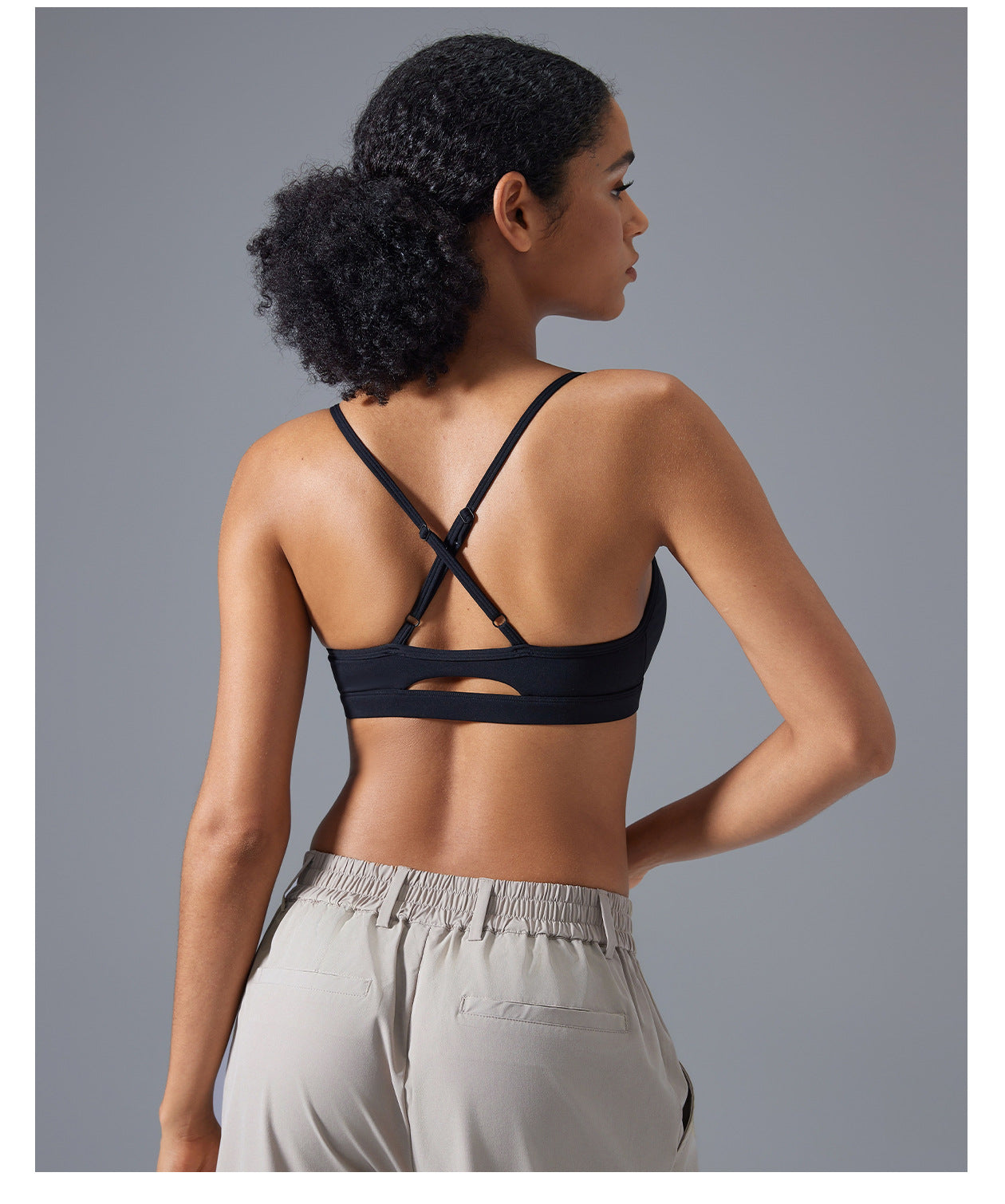 Adjustable Shoulder Strap Beauty Back Exercise Underwear Women Running Shockproof Workout Bra Nude Feel Yoga - Iyanka