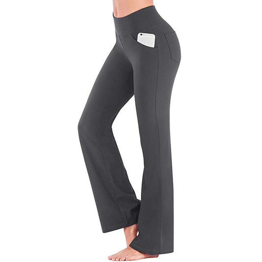 Wide Leg Pants High Waist Casual Girls Yoga Pants Plus Size - Iyanka