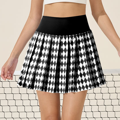 Black Small Rhombus Plaid