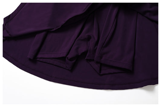 Sustainable Recycled Dress Anti Exposure Kink Design Cross Hollow Out Cutout out Beauty Back Tennis - Iyanka