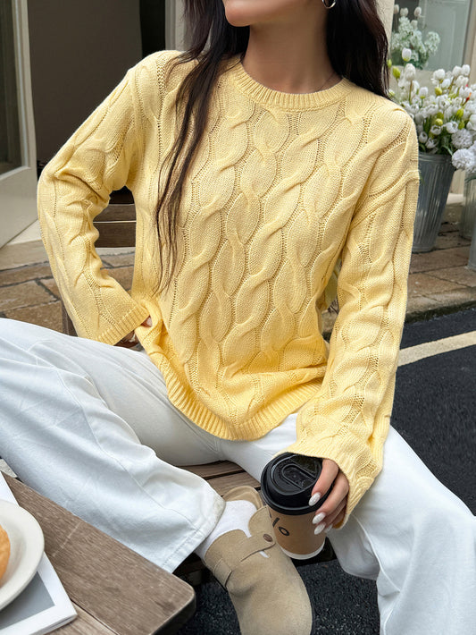 Women Casual Minimalist Long Sleeve Solid Color Vest Sweater - Iyanka
