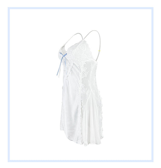 Artificial Silk Sexy Wind Ice Feeling Comfortable Slip Nightdress Summer Beautiful Princess Sexy Private Pajamas Temptation - Iyanka