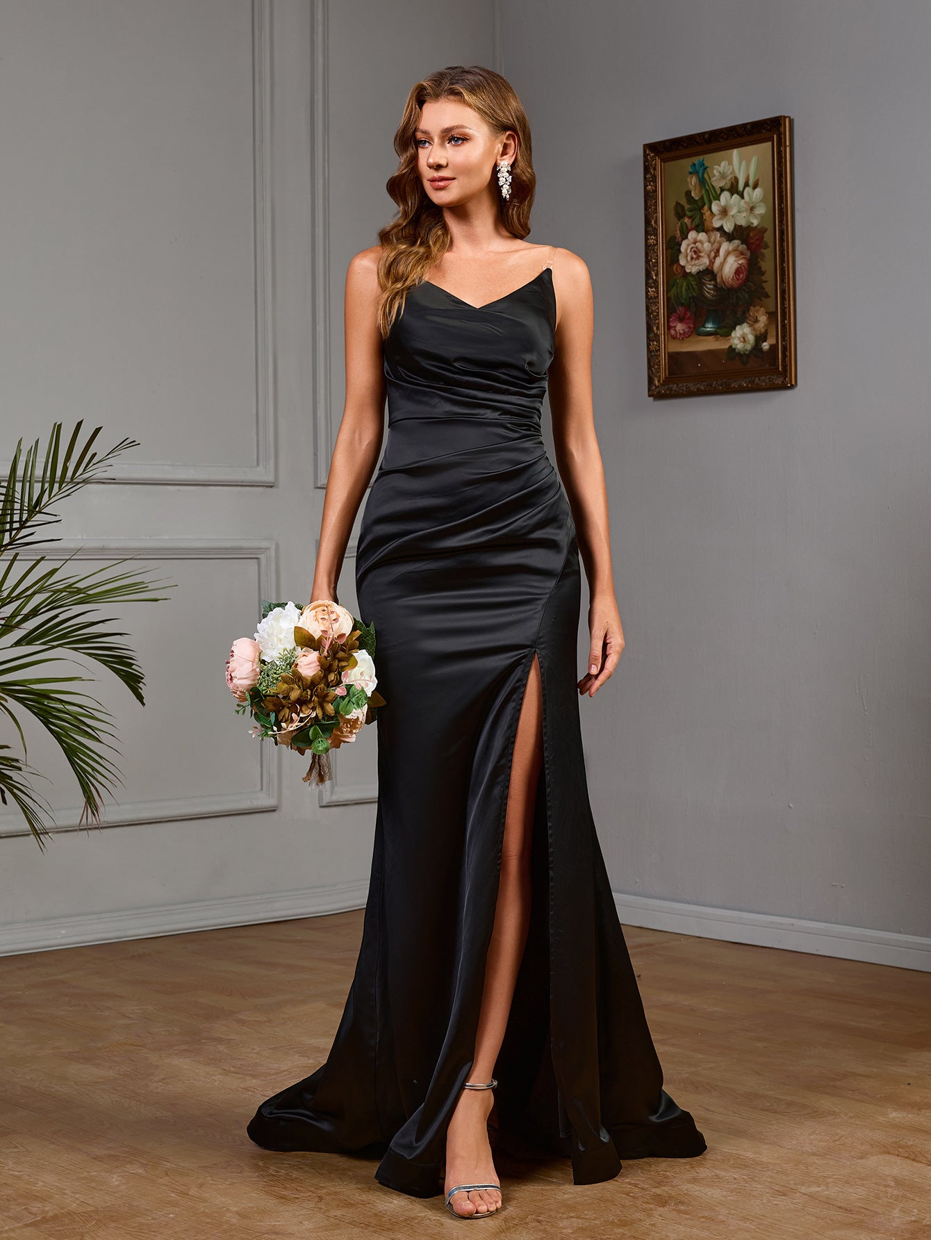 Spring Women Clothing Sleeveless Split Slim Fit Evening Dress Cocktail Sexy Dress - Iyanka