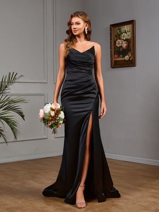Spring Women Clothing Sleeveless Split Slim Fit Evening Dress Cocktail Sexy Dress - Iyanka