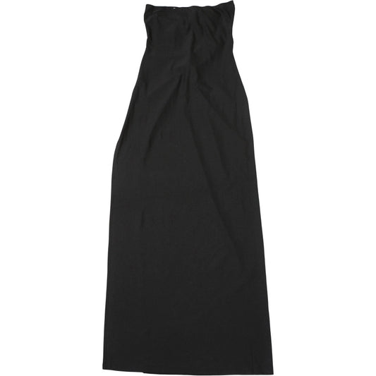 Women Clothing Spring Summer Solid Color Sexy Backless Tube Top Hollow Out Cutout Slim Sheath Dress