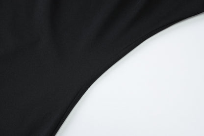 Women Clothing Summer Solid Color Waist Tight Hollow Out Cutout out Tube Top Short Dress Sexy Sheath Dress Women