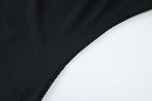 Women Clothing Summer Solid Color Waist Tight Hollow Out Cutout out Tube Top Short Dress Sexy Sheath Dress Women