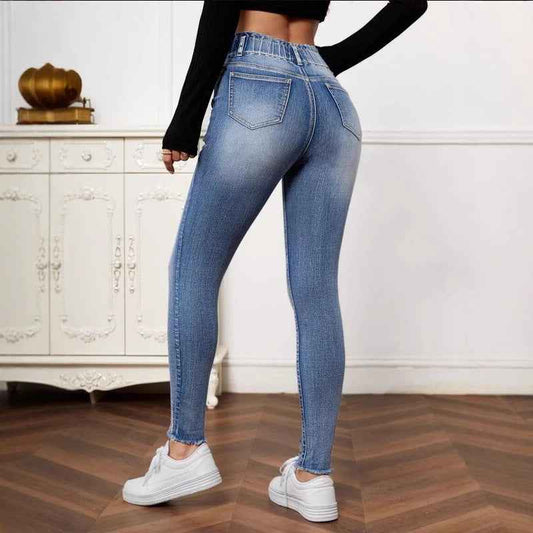 Women Clothing Jeans High Elastic Tight Jeans for Women