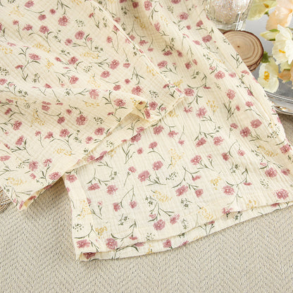Loose Comfortable Homewear Spring Pure Cotton Printed Long Sleeved Trousers Comfortable Pajamas Women - Iyanka
