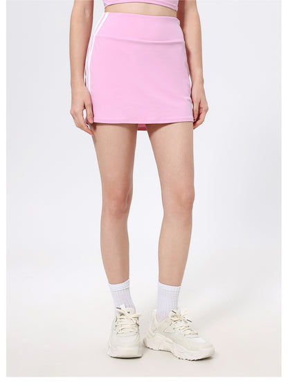 Contrast Color High Waist Running Sports Short Skirt Women Faux Two Piece Anti Exposure Badminton Tennis Skirt Fitness Pants Yoga Skirt - Iyanka