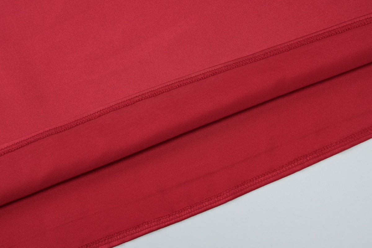Summer Women Solid Color Graceful Satin Pleated Slim Tube Top Dress - Iyanka