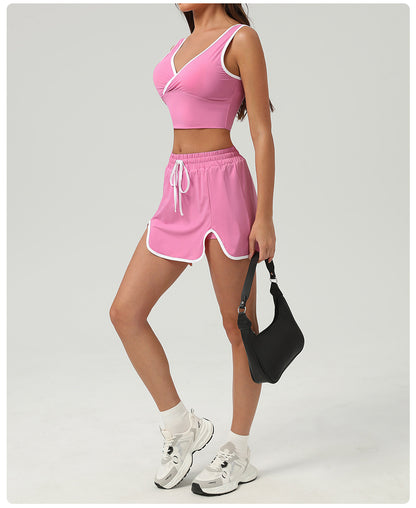Summer Sports Casual Suit Running Exercise Vest Short Skirt Golf Suit Badminton Tennis Women - Iyanka