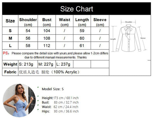 Houndstooth V-neck Vest Sweater Women Vest Outer Wear Inner Wear Autumn Winter Knitwear Sweater Boucle - Iyanka