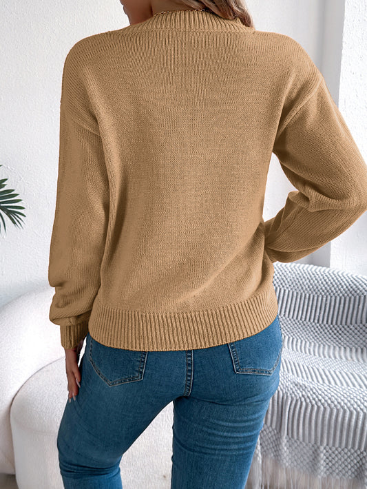 Solid Color Hollow Out Cutout out Lantern Long Sleeve Pullover Halloween Women Clothing - Iyanka