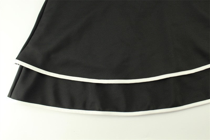 Arrival French Sweet off Neck Tube Top High Waist Aline Small Slim-Fit Sling Dress