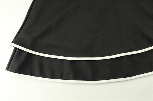 Arrival French Sweet off Neck Tube Top High Waist Aline Small Slim-Fit Sling Dress