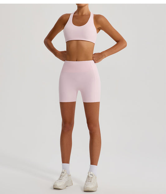 Cross Love Yoga Bra Women Sling with Chest Pad Outer Wear Workout Clothes Outdoor Sports Underwear - Iyanka