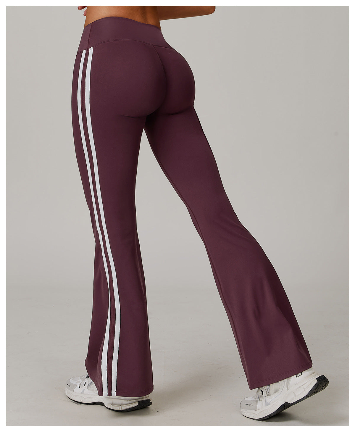 Nude Feel Sports Trousers Slightly Stretch Slimming Wide Leg Fitness Pants Quick Dry Casual Running Bell Bottom Pants - Iyanka