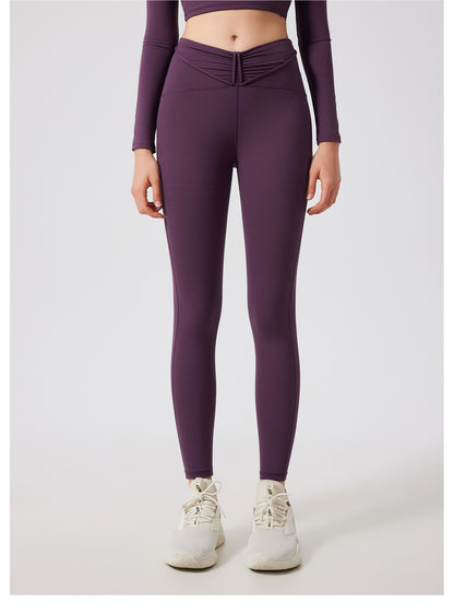 High Waist Peach Hip Lifting Nude Feel Yoga Pants Women Seamless Sport Quick Drying Tights Outer Wear Running Fitness Pants - Iyanka