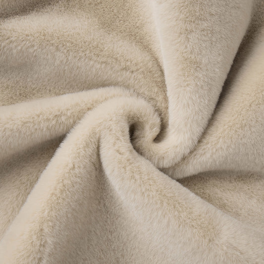 Stand Collar Plush Coat Autumn Winter with Zipper Furry Coat Warm Plush Coat for Women - Iyanka