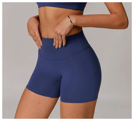 High Waist Hip Lift Yoga Shorts Outer Wear Tight Belly Trimming Slimming Running Exercise Shorts Women - Iyanka