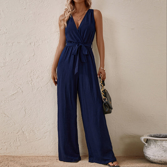 Sleeveless Jumpsuit Arrival High Waist with Straps Sleeveless Jumpsuit Casual - Iyanka