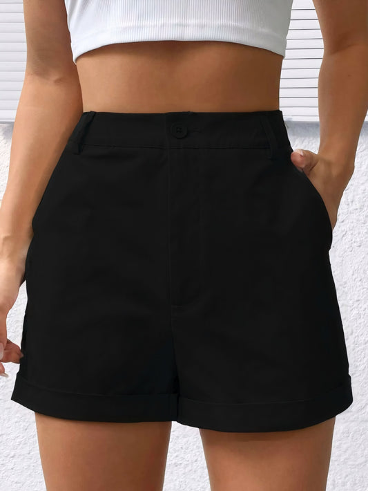 Summer Women Casual Loose Solid Color Shorts Fresh All Match Casual Soft Comfortable Fabric Transparent - Iyanka