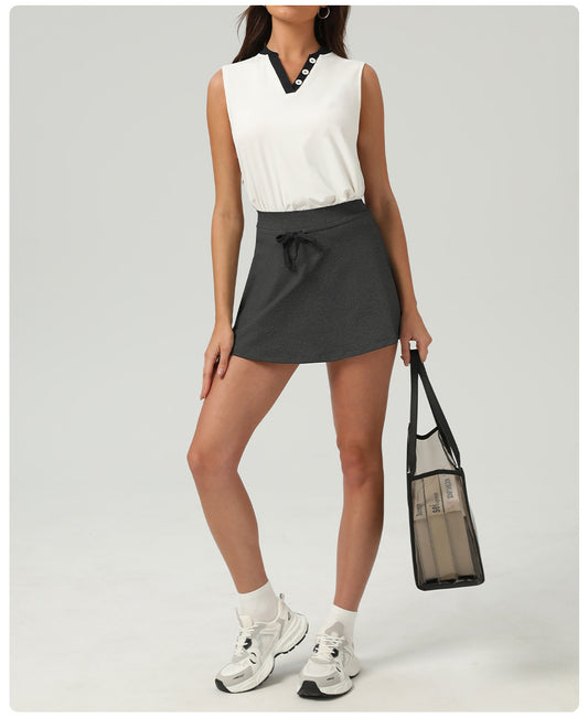 Summer Casual Fitness Suit Breathable Cool Feeling Badminton Clothes Outfit Running Fitness Tennis Set for Women - Iyanka
