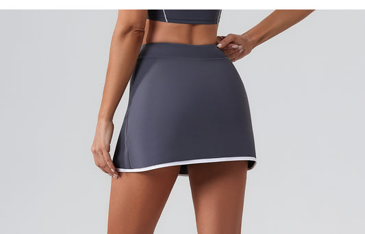High Waist Yoga Skirts Breathable Mini Culottes Running Fitness Tennis Anti Exposure Sports Tennis Skirt - Iyanka
